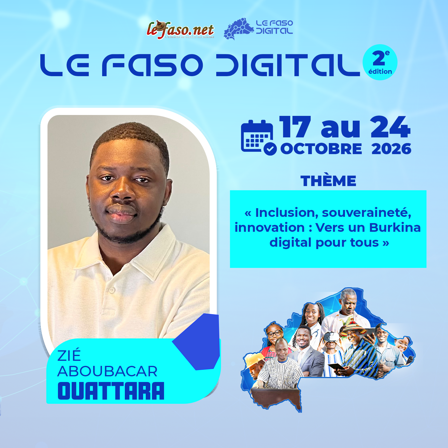 Les 100 Visages du Burkina Digital : Aboubacar Ouattara, du dioula à l'intelligence artificielle, rapprocher deux mondes