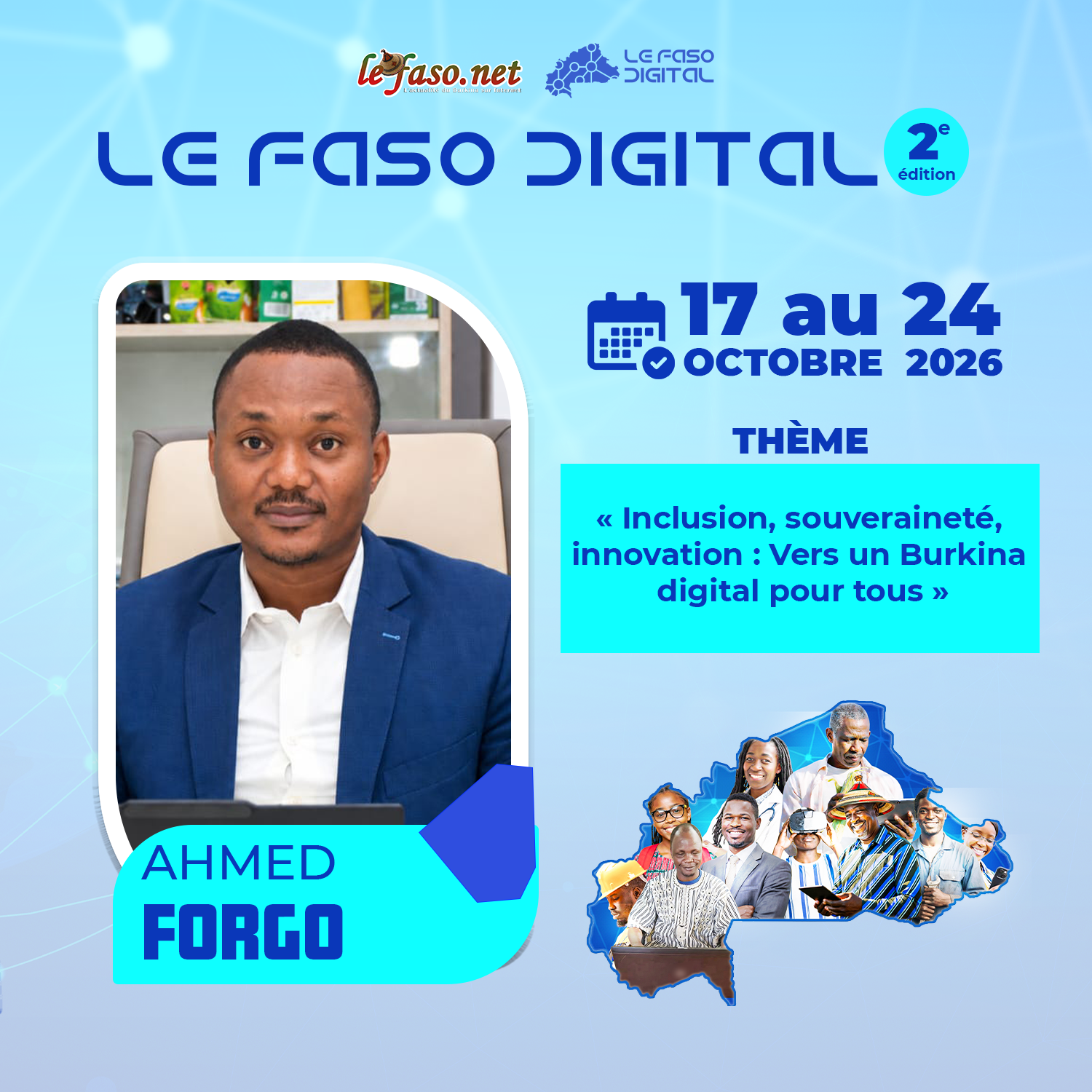 Les 100 Visages du Burkina Digital : Ahmed Forgo, du RESINA au cloud, près de vingt ans au service du numérique