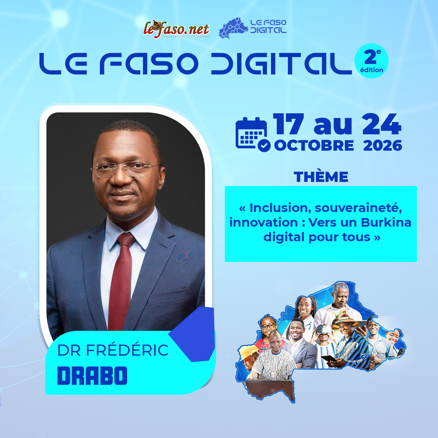 Les 100 Visages du Burkina Digital : Frédéric Drabo, de la justice numérique à la modernisation de l'État