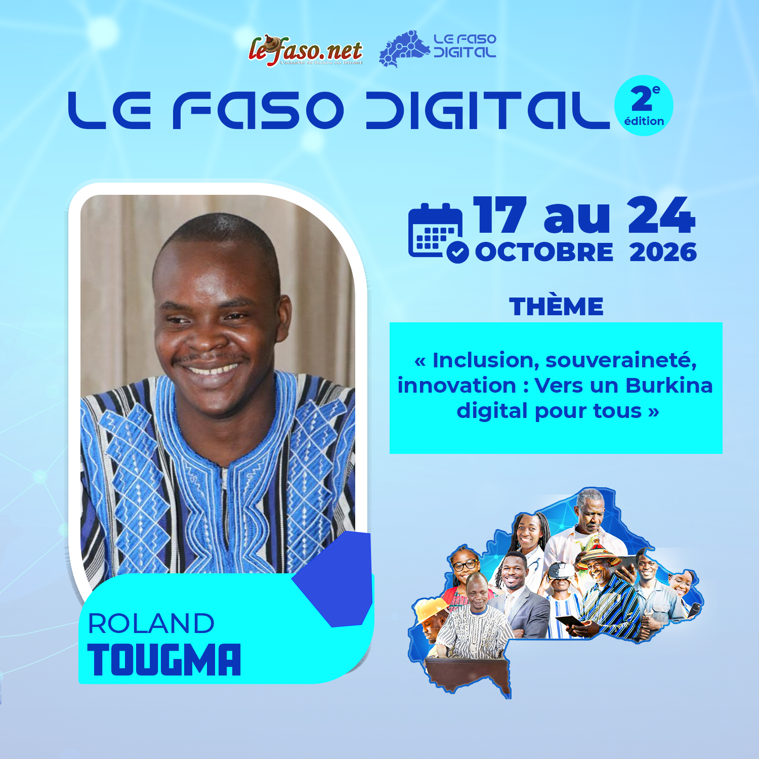 Les 100 Visages du Burkina Digital : Manegaouindé Roland Tougma, l'intelligence artificielle à l'épreuve du terrain