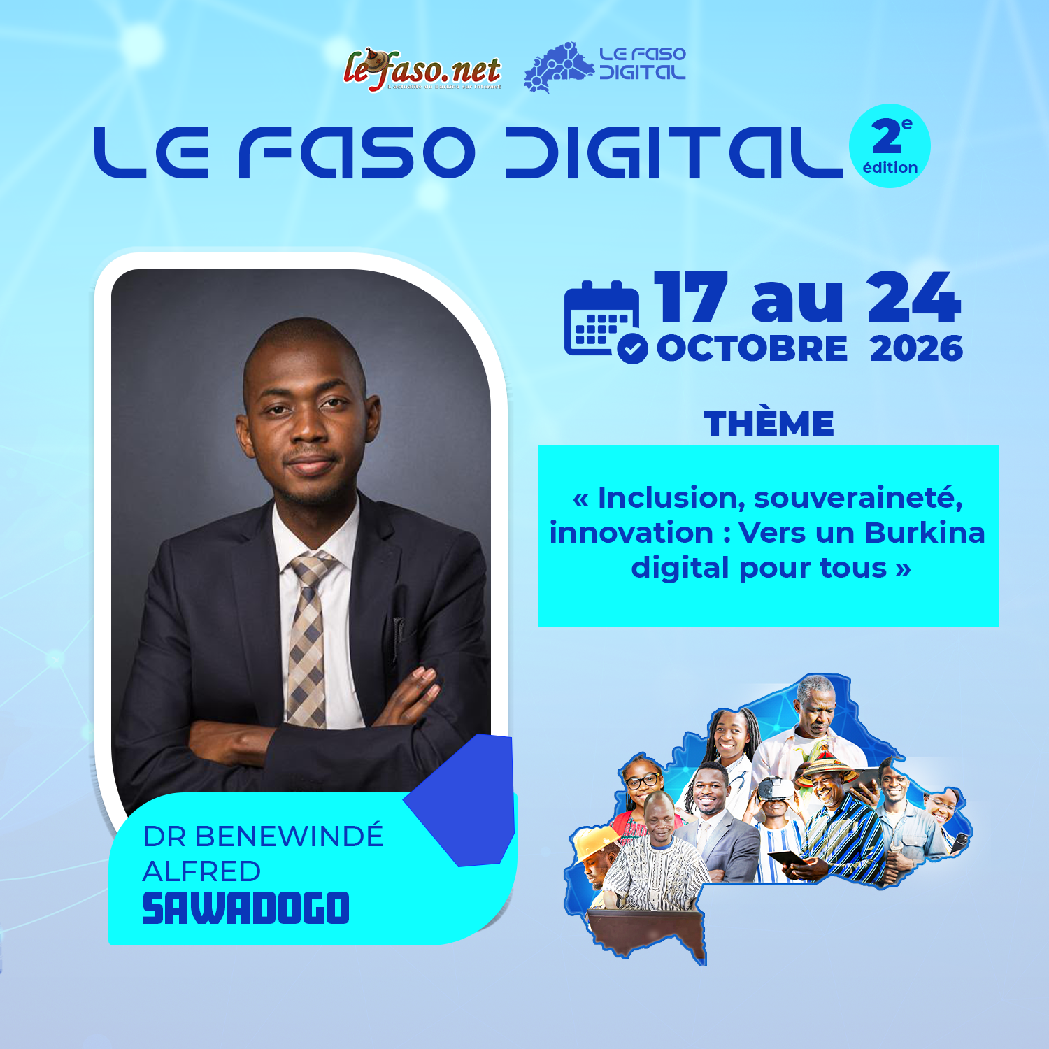 Les 100 Visages du Burkina Digital : Dr Bewindin Alfred Sawadogo, penser l’intelligence artificielle à hauteur d’humain