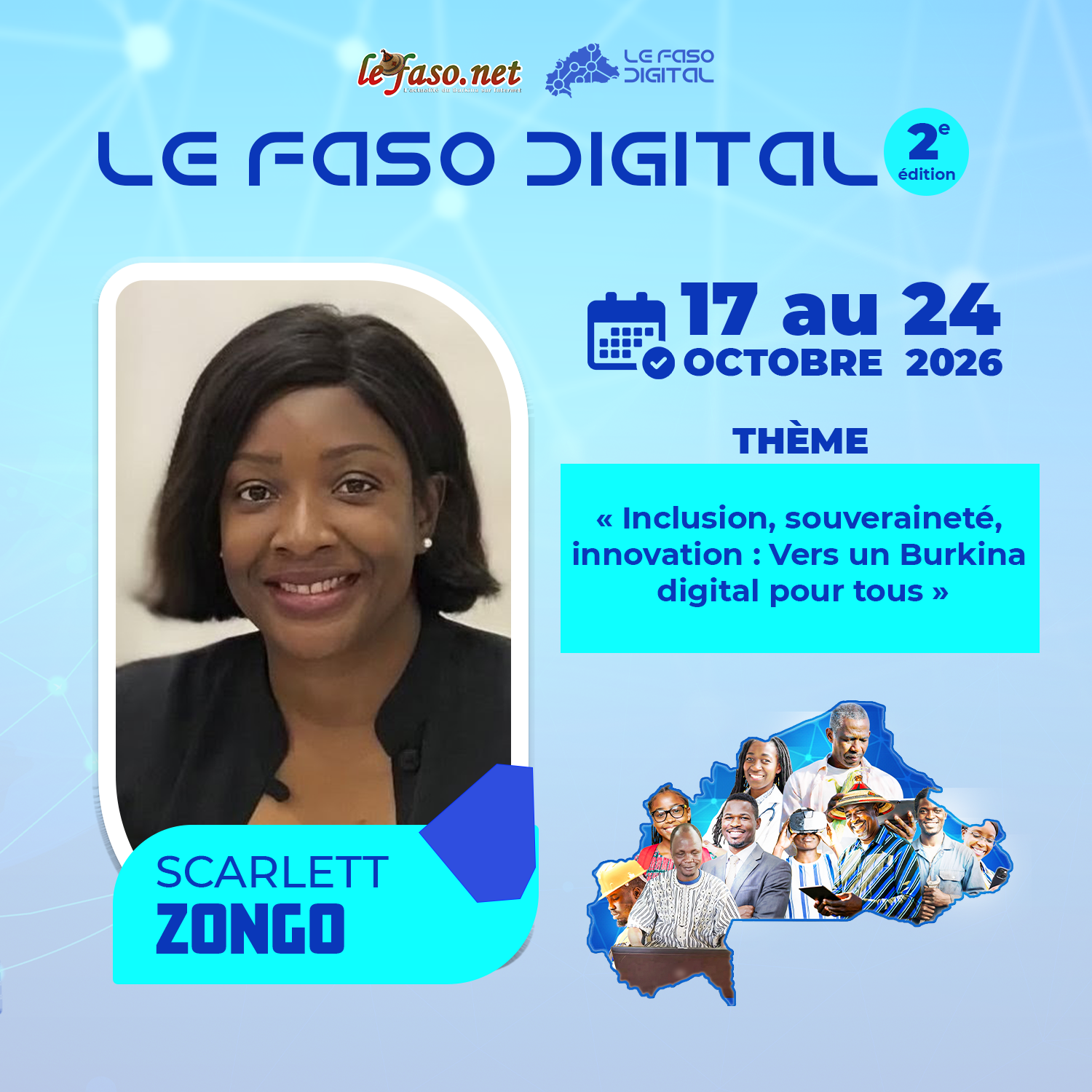 Les 100 Visages du Burkina Digital : Scarlett Zongo, quand l'innovation numérique se met au service des villes et des vies