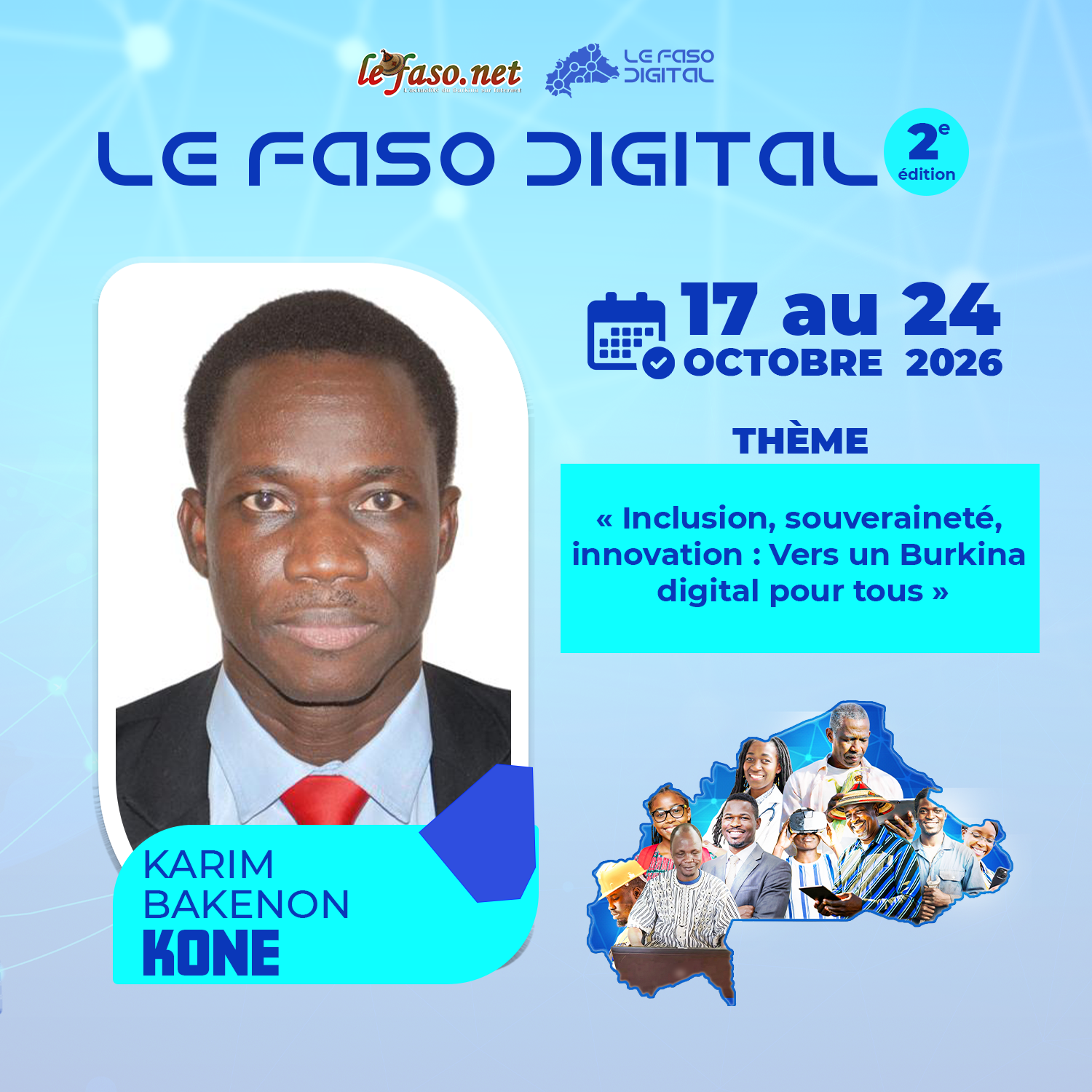 Les 100 Visages du Burkina Digital : Bakénon Koné, des premiers réseaux universitaires aux grandes infrastructures de l'Internet burkinabè