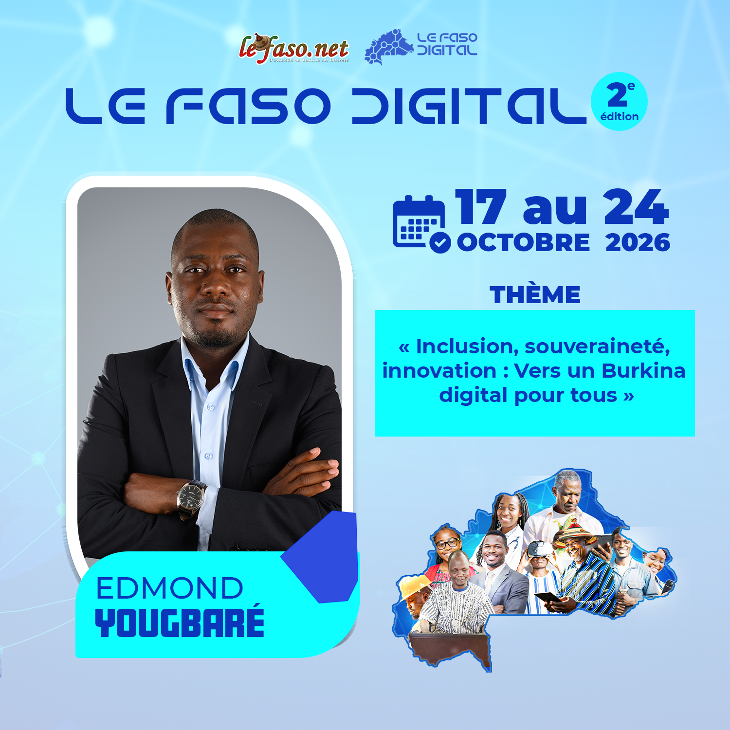 Les 100 Visages du Burkina Digital : Edmond Yougbaré, transformer l’information en décision, et la décision en résultats