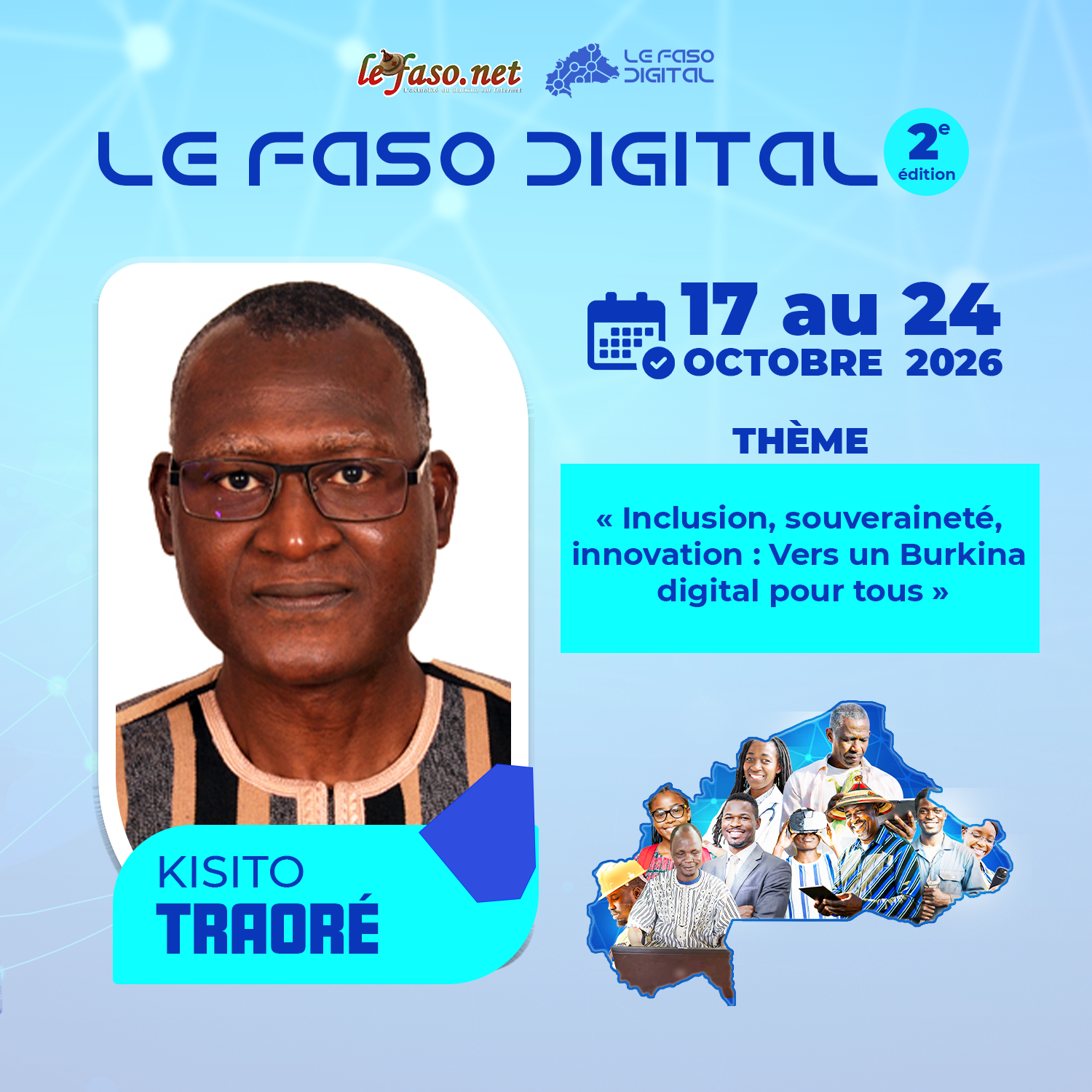 Les 100 Visages du Burkina Digital : Kisito Traoré, une vie professionnelle au cœur de la modernisation numérique du Burkina Faso