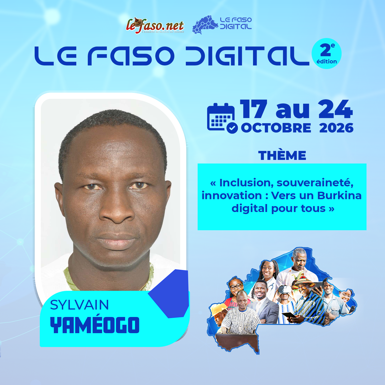 Les 100 Visages du Burkina Digital : Sylvain Yaméogo, vingt ans à connecter et sécuriser les réseaux