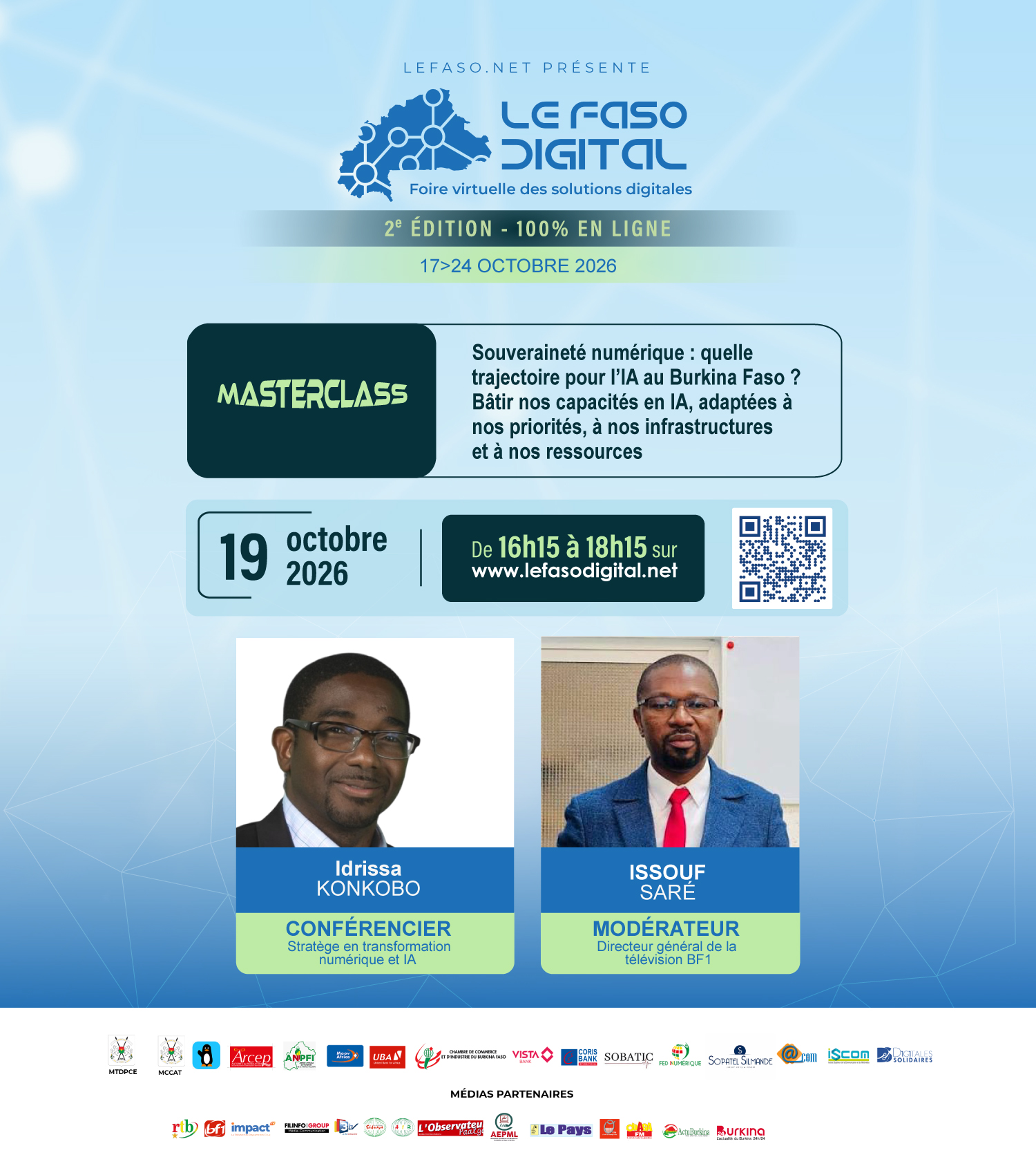 Masterclass : « Souveraineté numérique : quelle trajectoire pour l'IA au Burkina Faso ? Bâtir nos capacités en IA, adaptées à nos priorités, à nos infrastructures et à nos ressources »