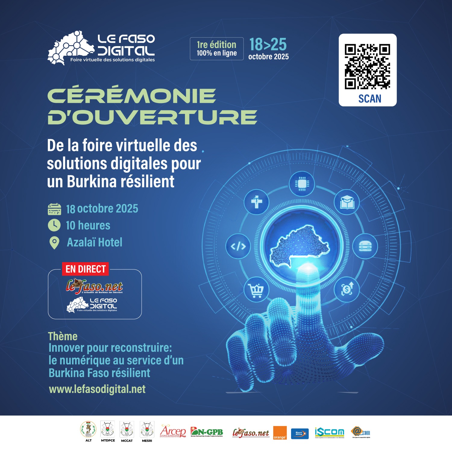 Suivez en direct le coup d’envoi du Faso Digital 2025 !